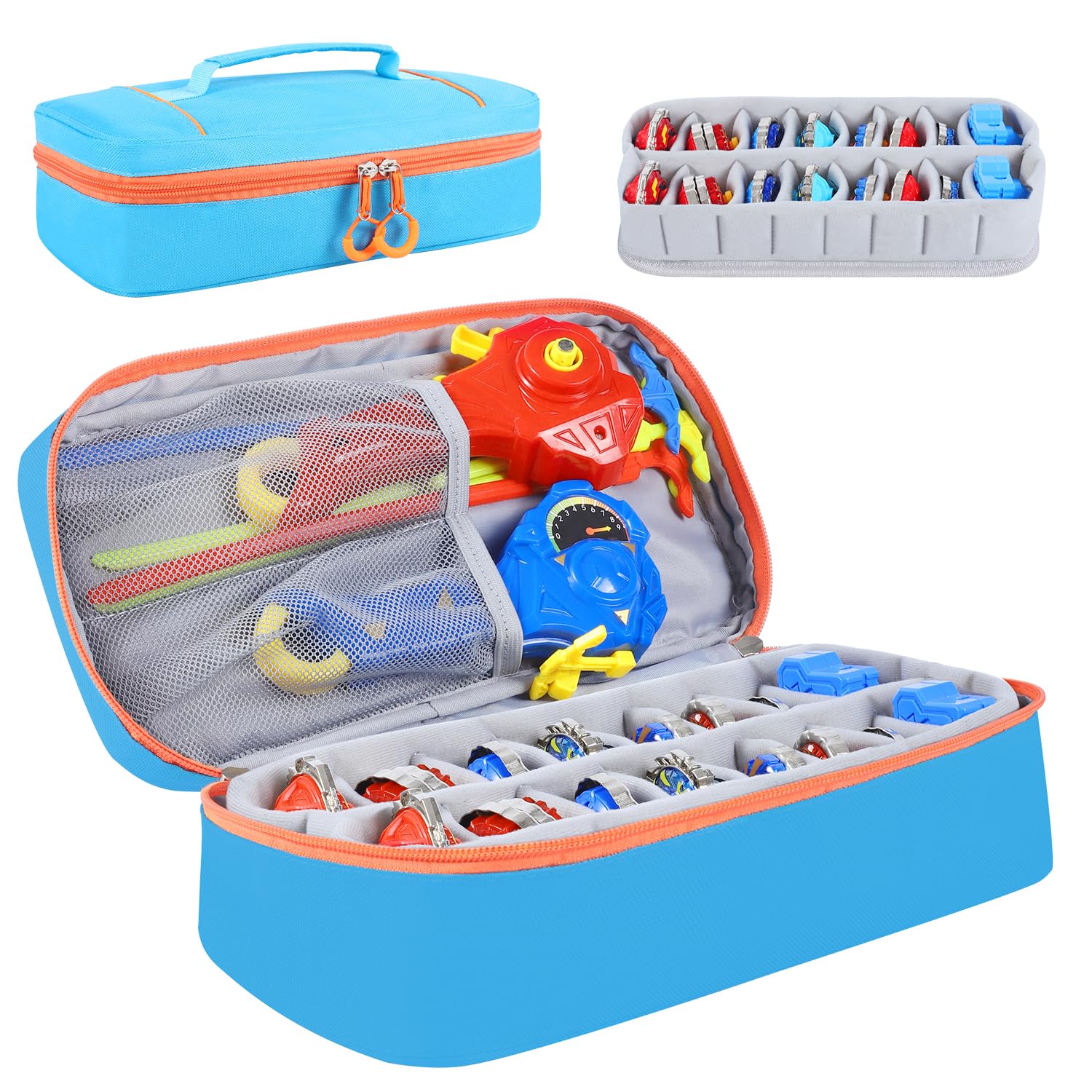 EKRISON Battling Top Storage Bag, Burst Spinning Tops Storage Organizer Battle Tops Case, Portable Carrying Organizer for Burst Gyros Spinning Top and