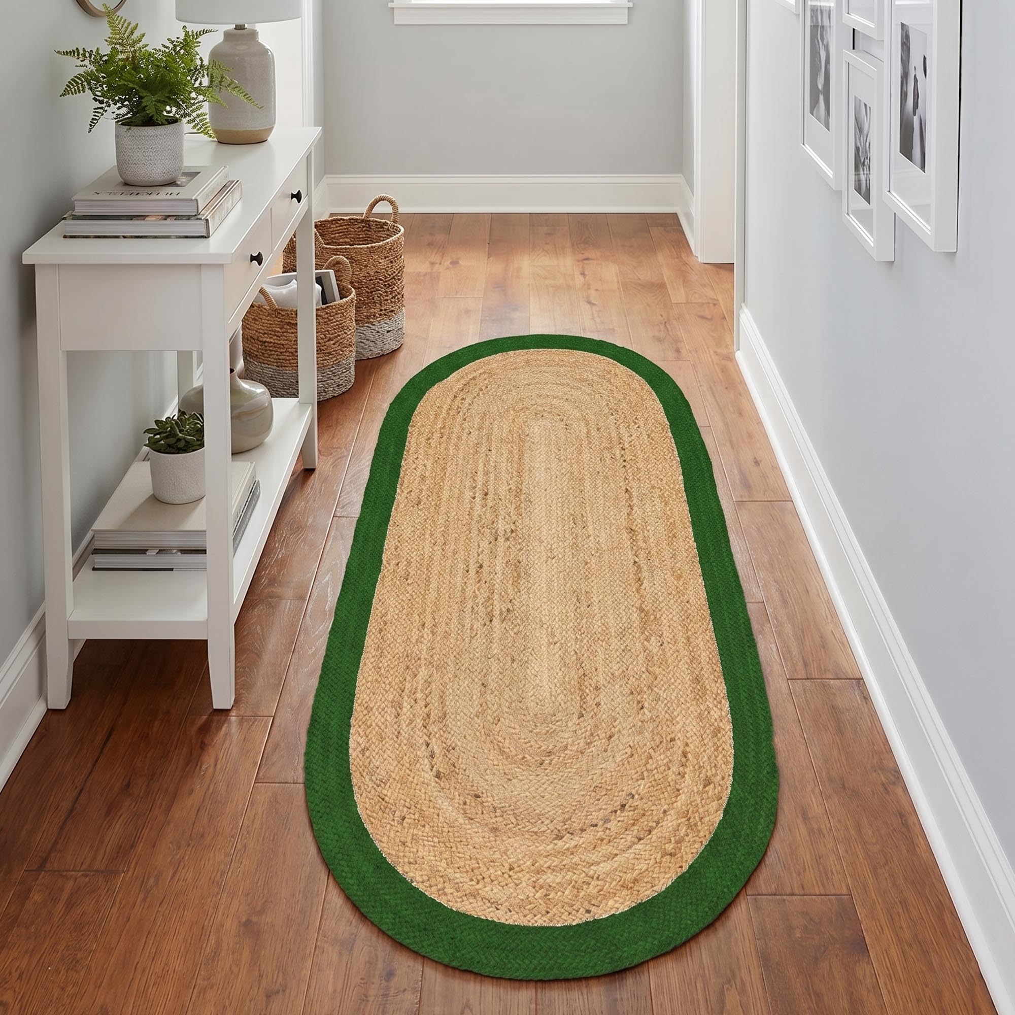 Tapis de couloir en jute résistant pour protéger l'entrée et le balcon