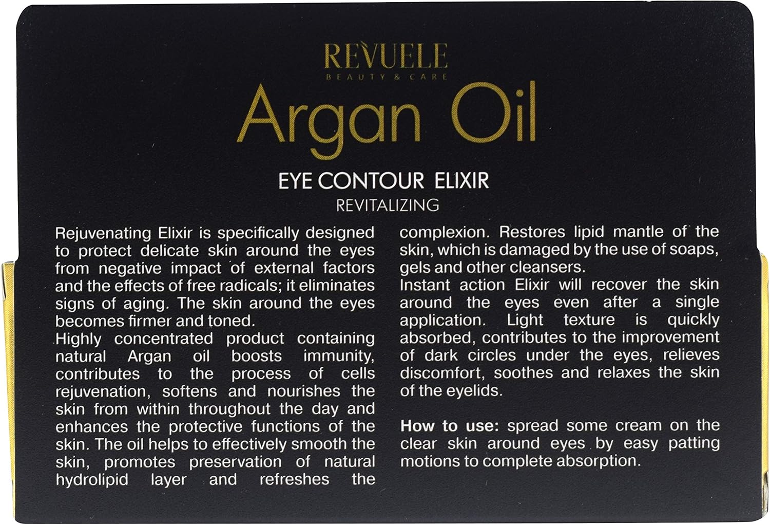 Revuele - Argan Oil Elixir Eye Contour Cream - 25ml, 25 g (Pack of 1) - Image 3