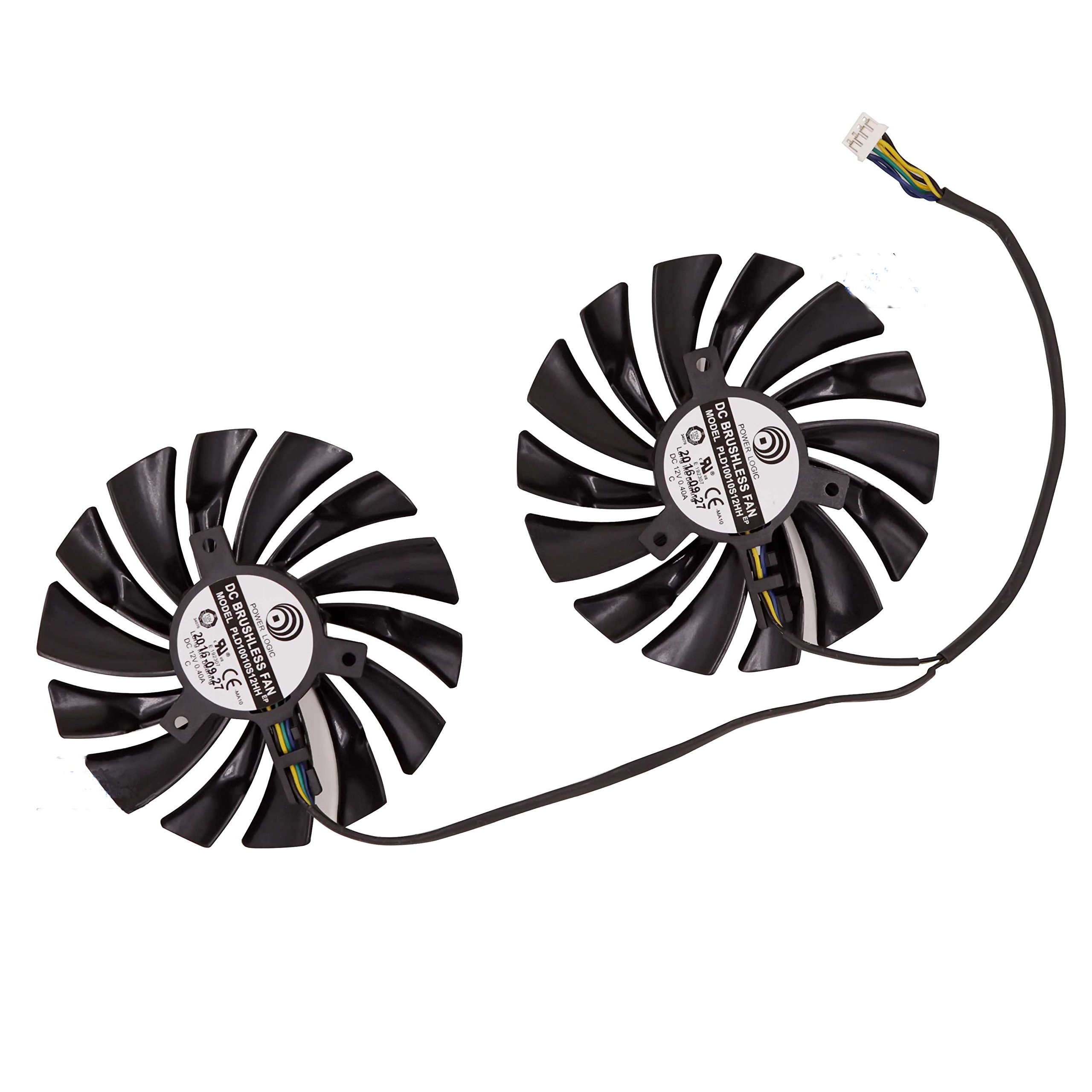 Replacement Graphics Card Cooling Fan for MSI GTX 1080 GTX 1070 GTX 1060 RX 580 RX570 Armor Video Card Cooler Fan DC 12V 0.4A 4Pin