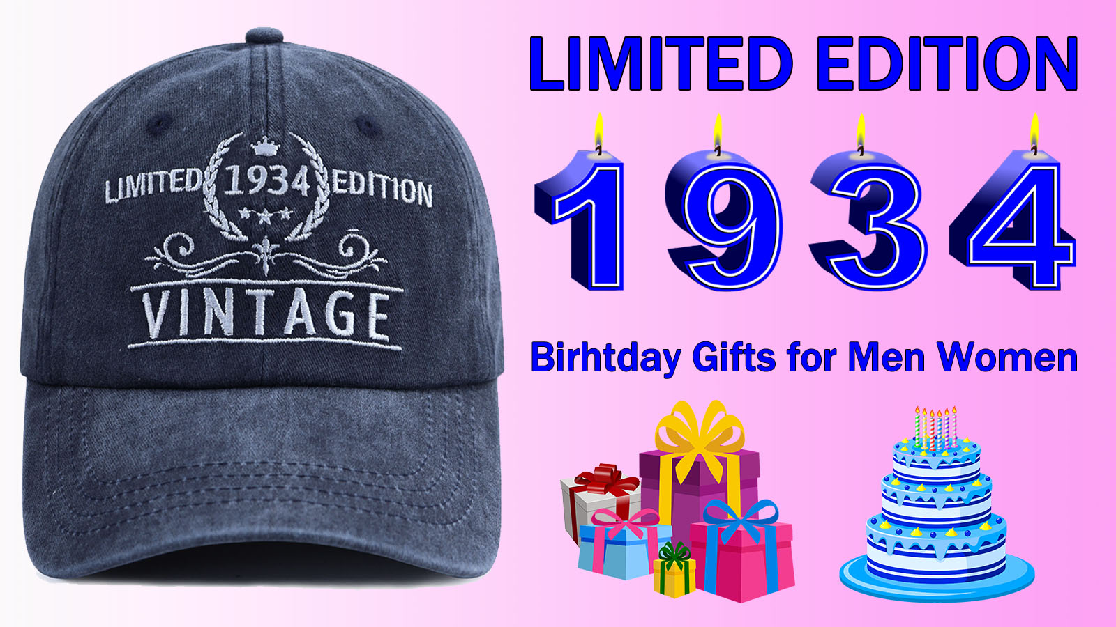 Gorra De Béisbol De Edición Limitada 1934 Para Hombres | Envío Gratis