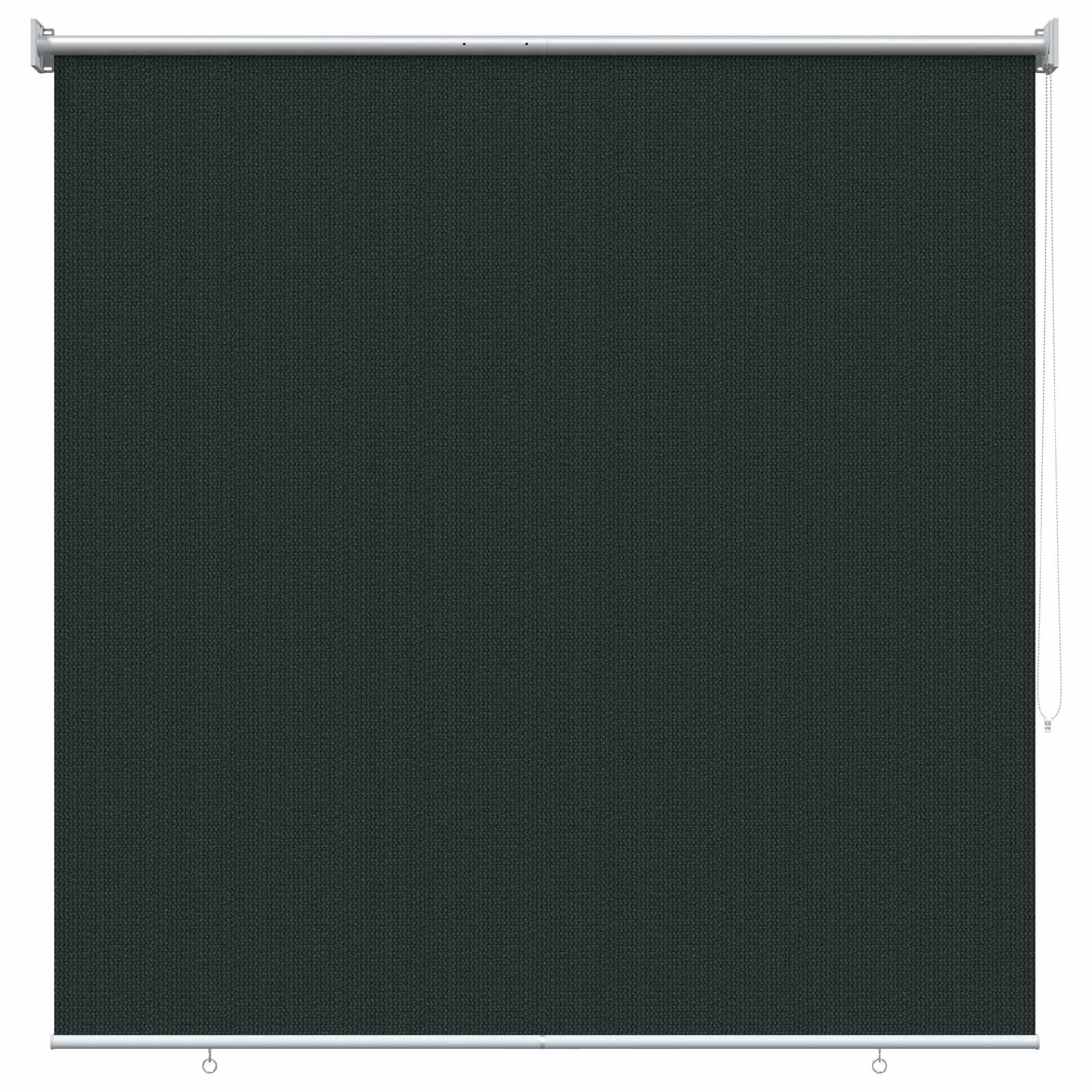 vidaXL Outer Roller Blind 90% UV Block Dark Green 160 x 140 cm HDPE — image 1