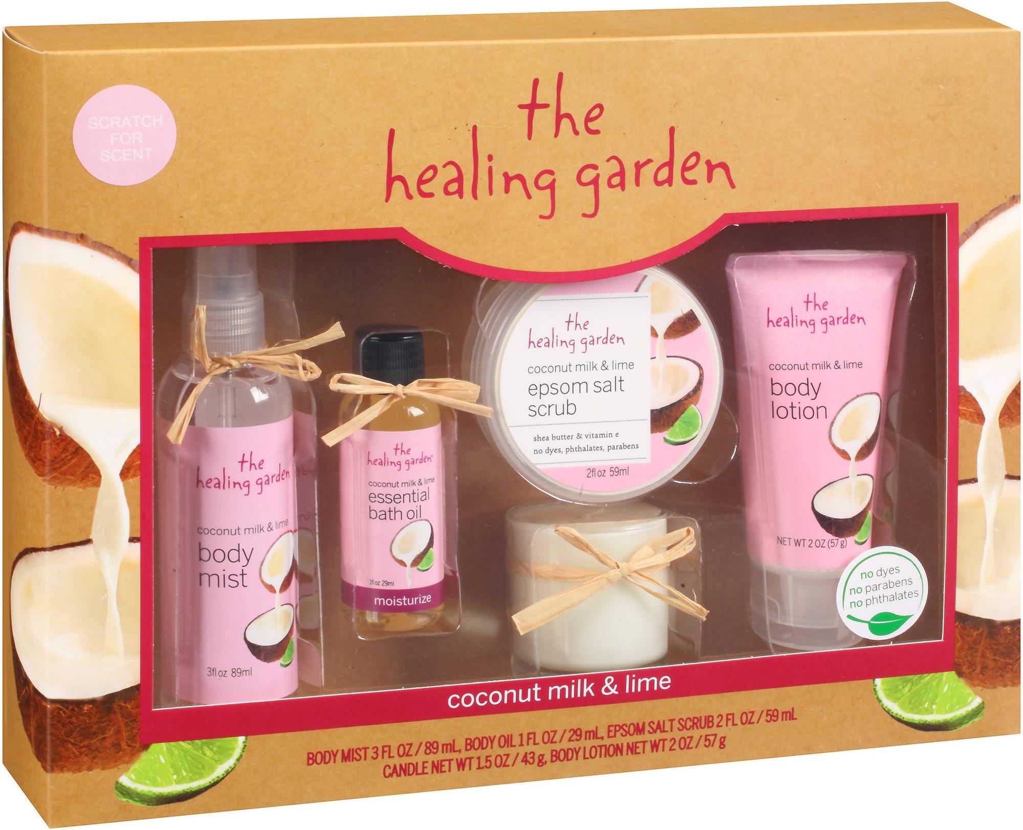 The Healing Garden Coconut Milk & Lime 5 piece Set