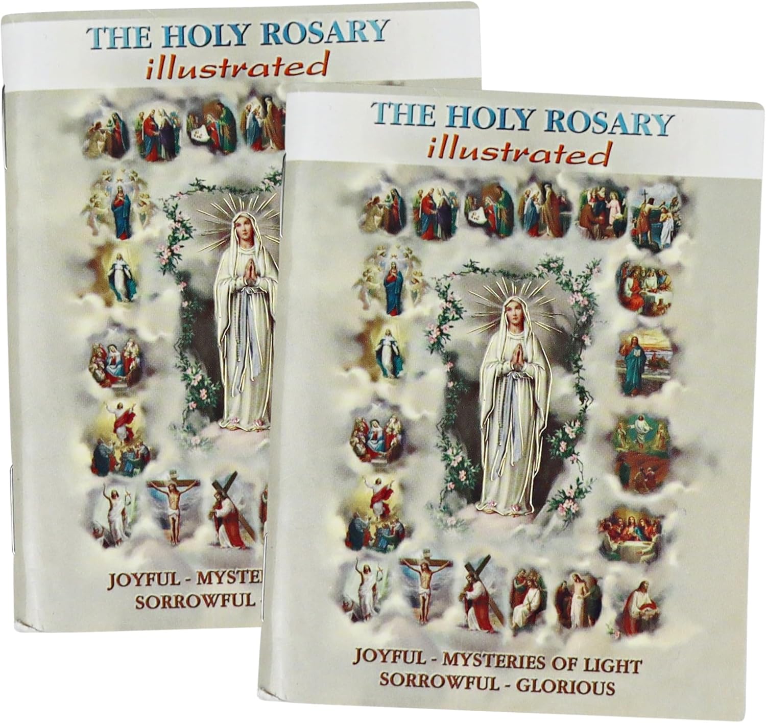 Amazon.com: Needzo Pocket Size The Holy Rosary Illustrated Booklet ...