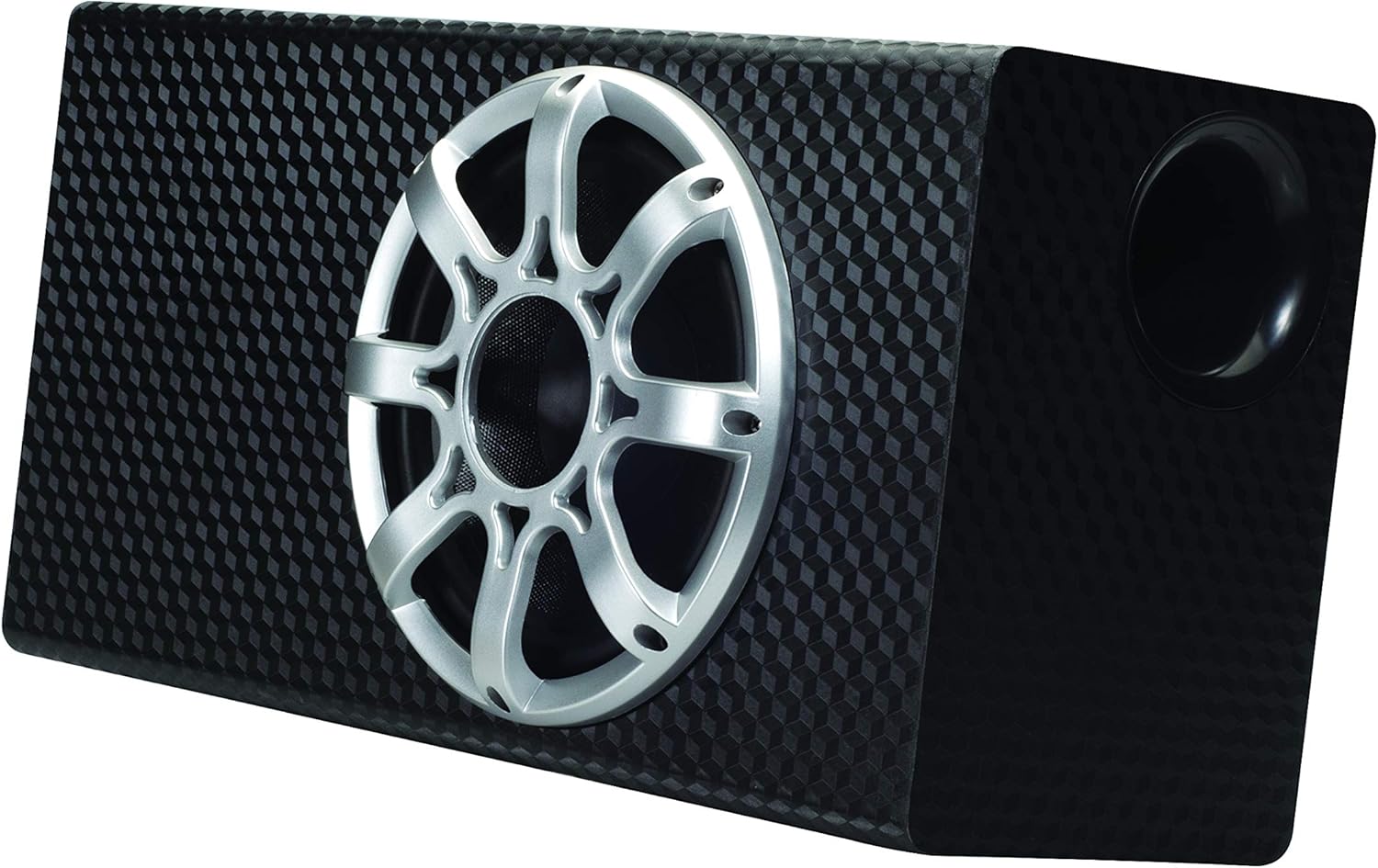 Magnadyne 8" Powered Subwoofer 320 Watts Ported for Deep Bass, Compact Design Perfect for Cars Trucks RV's