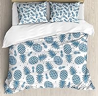 Vista 44 de Ambesonne Juego de funda de edredón de baloncesto, silueta de jugador de baloncesto, promoción de campeonato de competencia de atleta, juego de ropa