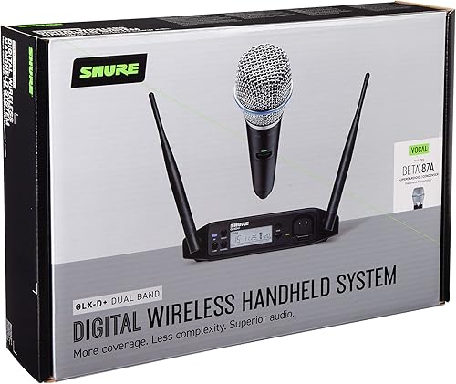 Miniatura 2 de Shure GLXD24+B87A Sistema de micrófono inalámbrico digital profesional de doble banda para iglesia, karaoke, voces - Batería de 12 horas, rango de