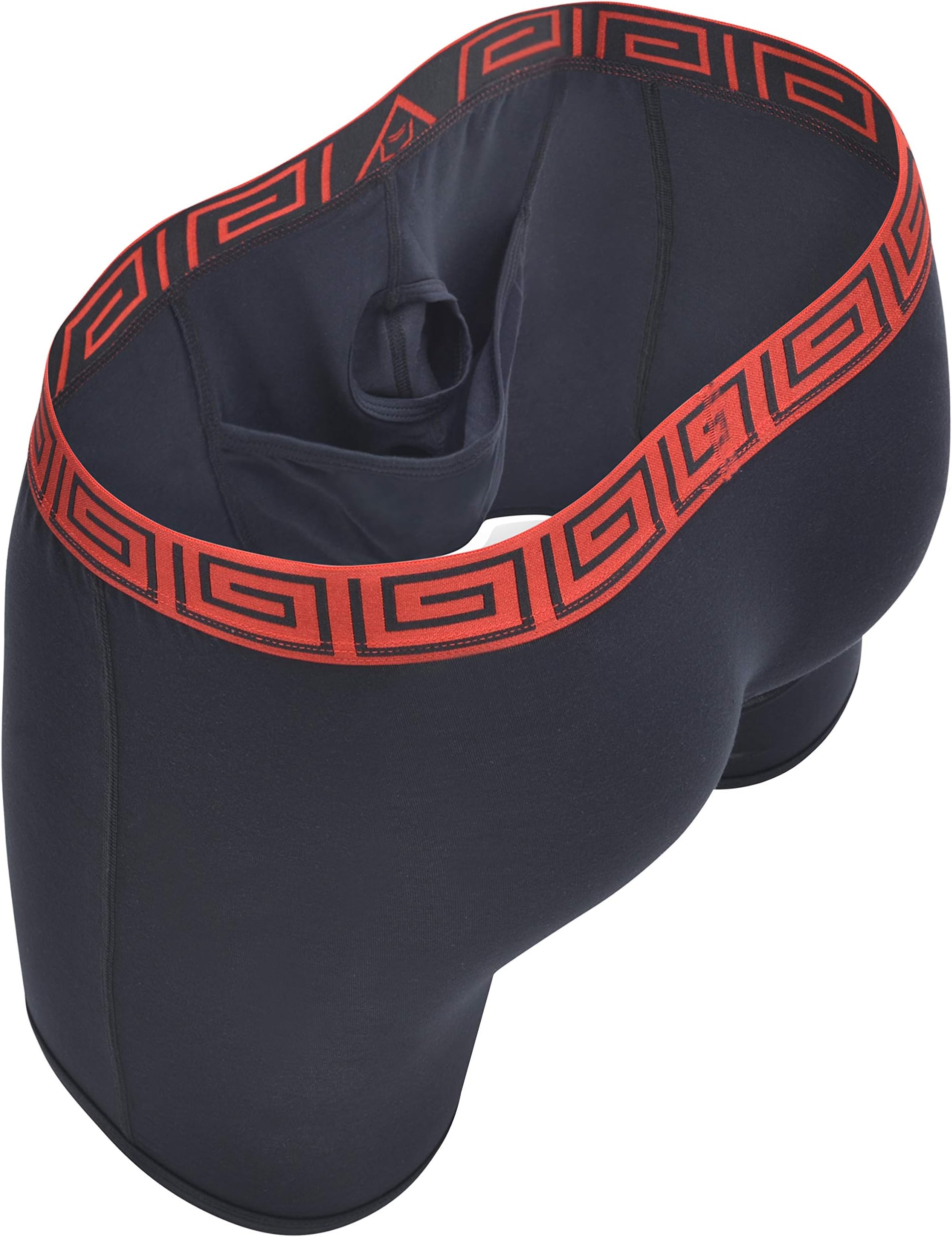 SHEATH 4.0 Men's Dual Pouch Boxer Brief - BLACK & RED - XXXL 48-50"