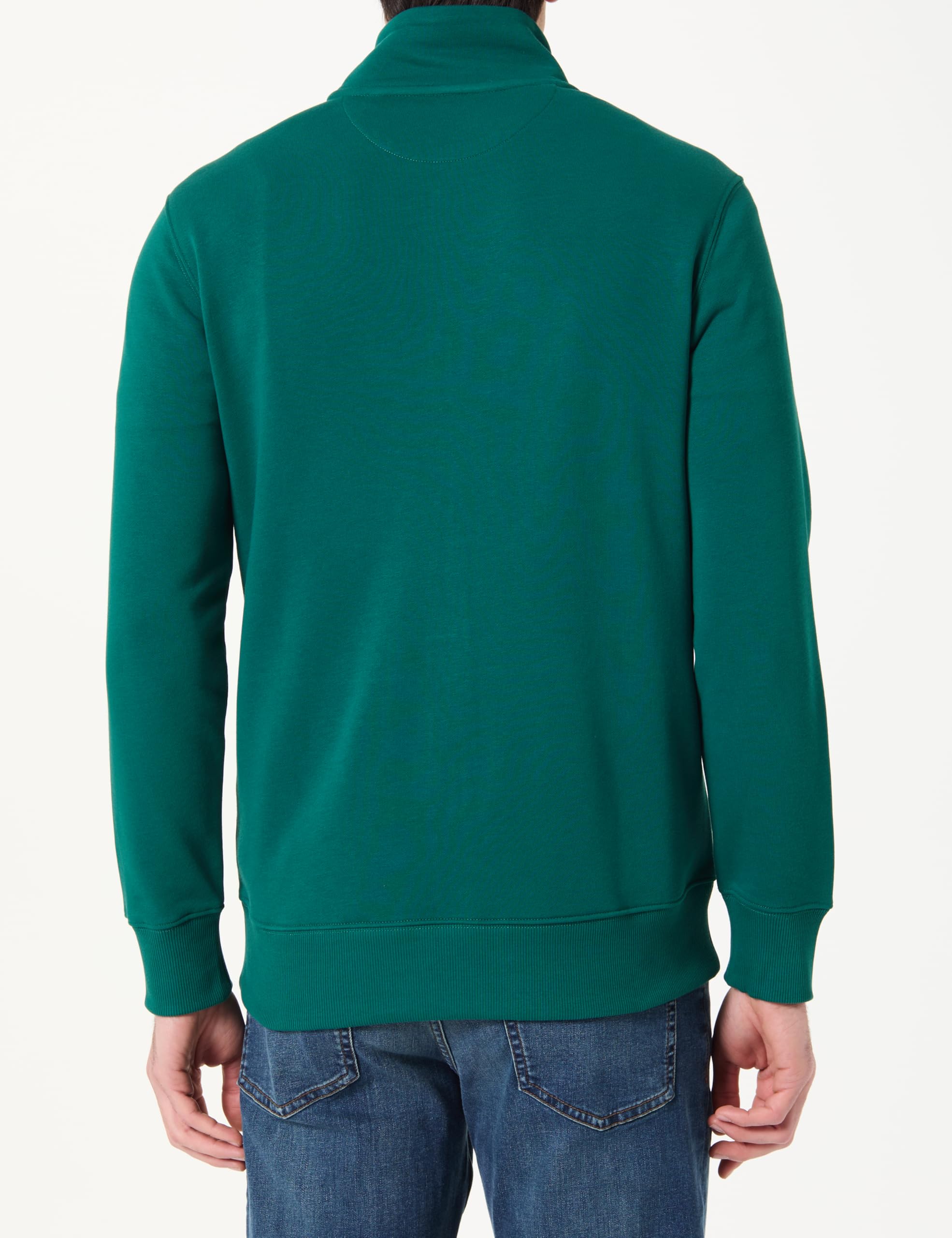 GANT Hombre Sudadera con Cremallera Y Escudo Normal, Grey