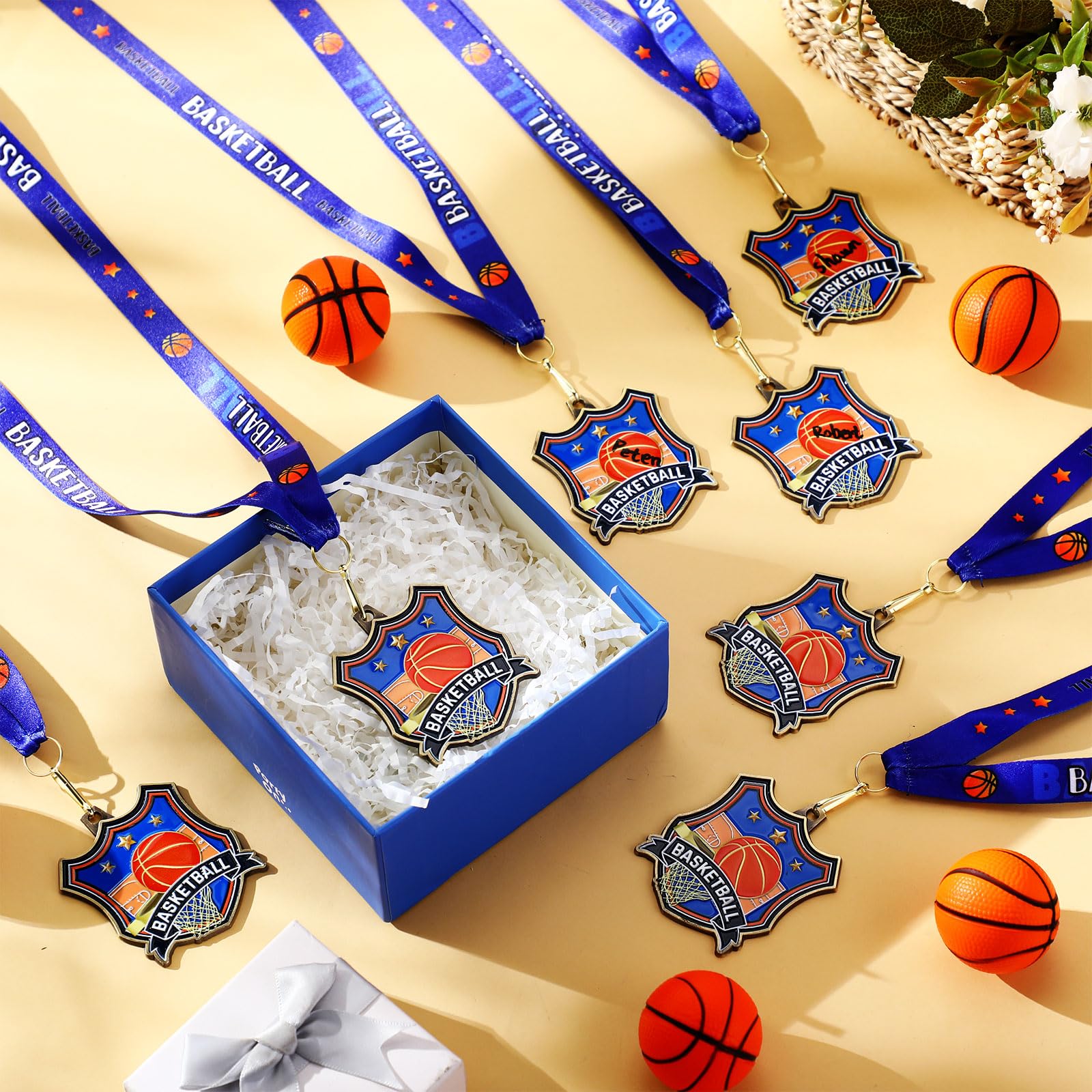 12/24/36 Großpackung 6,50 cm Preismedaillen mit Nackenband Sportsiegermedaille für Mannschaftsturniere Auszeichnungen Wettbewerbe Schulspiele Partygeschenke