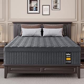 Queen Mattress, 12 inch Hybrid Mattress with Extra Back and Lumbar Hip Support, Pressure and Pain Relief, Fiberglass Free, 365 Nights Trial, Forever Warranty, Extra Firm
