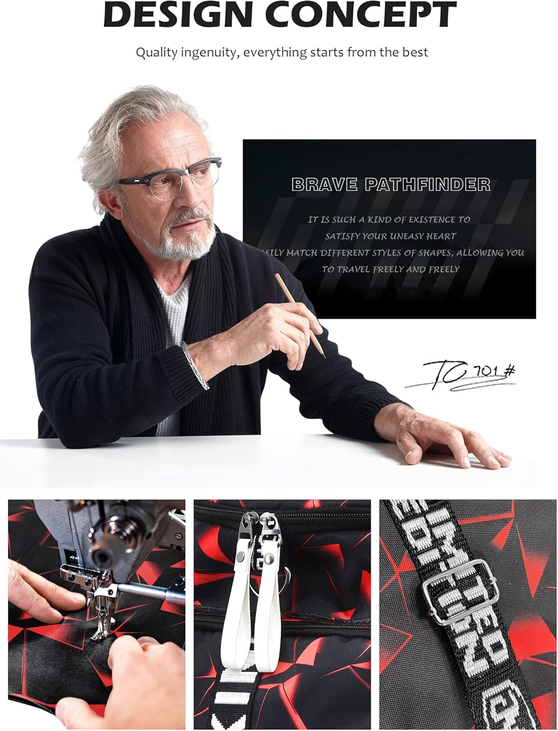 Gym Sport Bag Backpack Duffle Bag Weekender Bag Waterproof Travel Sling Bag Casual Daypack for Men and Women - Image 2