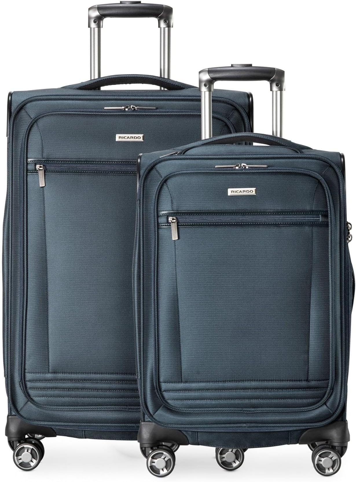 Avalon Softside 2-Piece Luggage Set Made with Sustainable 100% Recycled PET (rPET), Lightweight, Eco-Friendly Travel, Expandable, Dual Spinner Wheels, Storm Blue, (20" & 28")