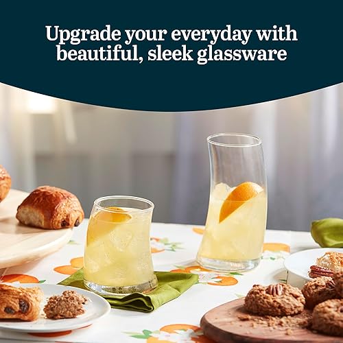 Miniatura 2 de Libbey juego de cristalería de 16 piezas de vidrio transparente SWERVE Transparente