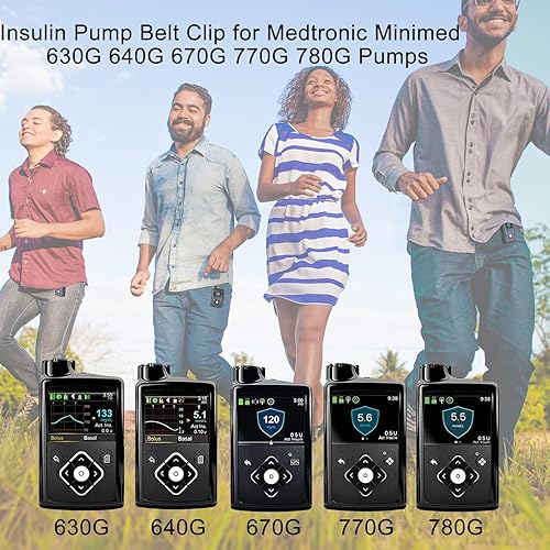 Miniatura 2 de 2 clips de cinturón de bomba de insulina mejorados para bombas Medtronic MiniMed 770G 630G 640G 670G 780G