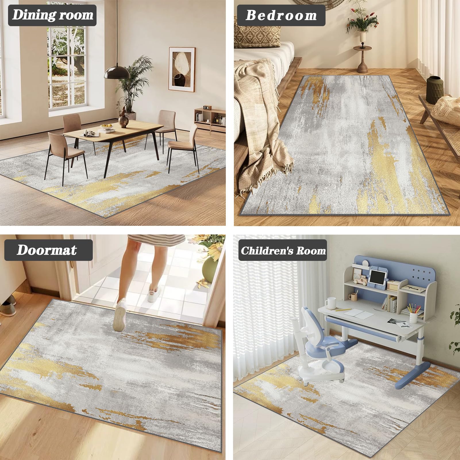 Tapis de Sol Bureau Protège Sol sous Chaise Tapis de Chaise de Bureau Tapis Gaming Sol pour Sols durs Tapis de Sol Gamer for Chambre Salon Protège Parquet Chaise roulettes 150 x 200 cm
