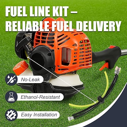 Miniatura 7 de Podoy SRM210 Kit de realimentación de filtro de aire con bujía, bombilla de cebador, manguera de línea de combustible para compatible con Echo