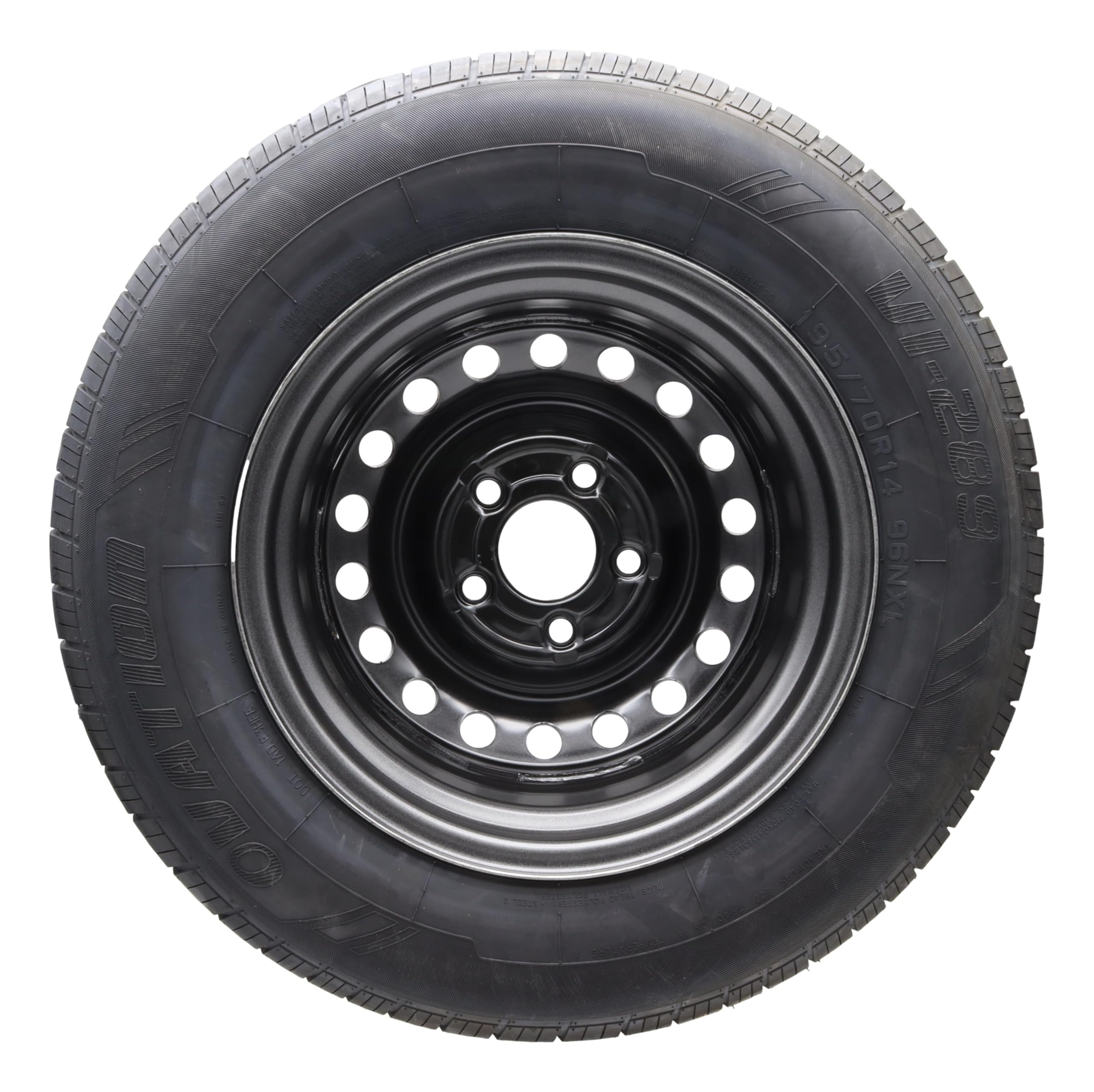 p4U - Ruota completa per rimorchio, pneumatico 195/70R14, 112 x 5, 710 kg, diametro 14', 96N, per roulotte e caravan