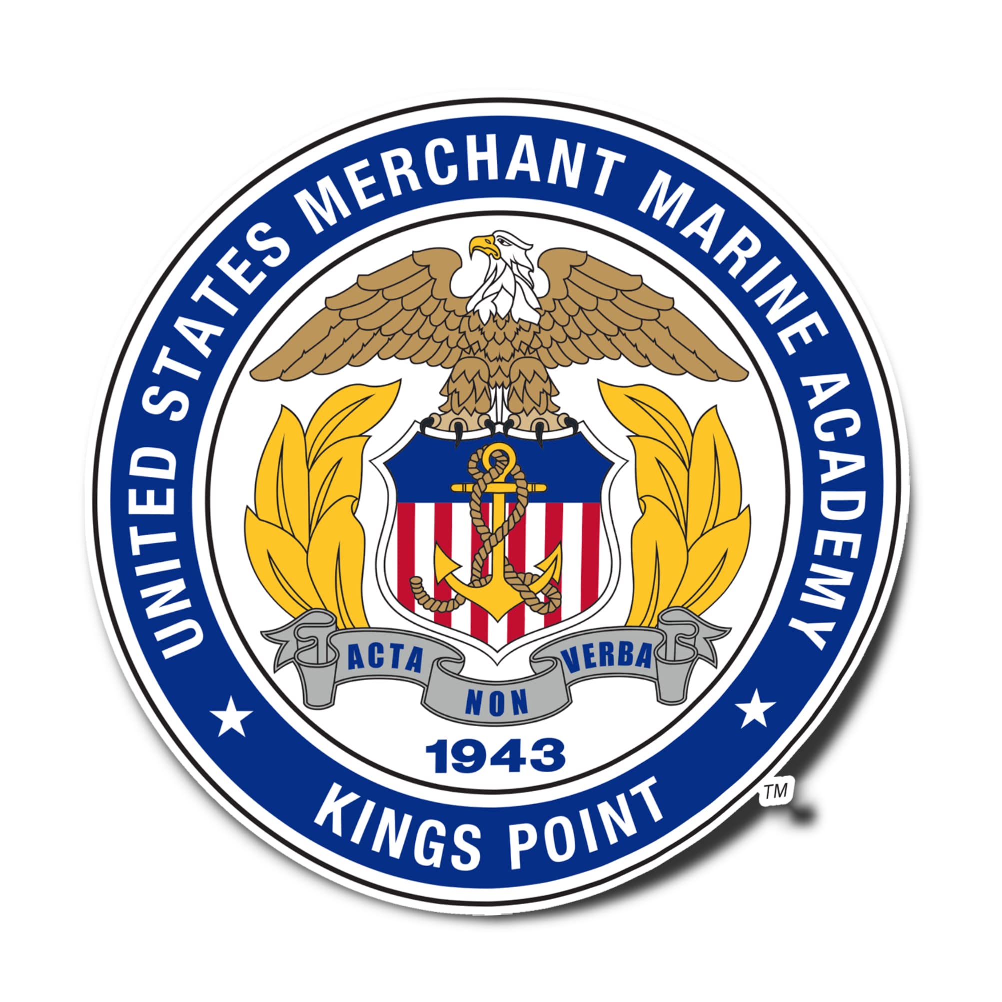United States Merchant Marine Academy Sticker Set - 4 Inch Vinyl Decals For Laptop, Car, Water Bottle - View #5