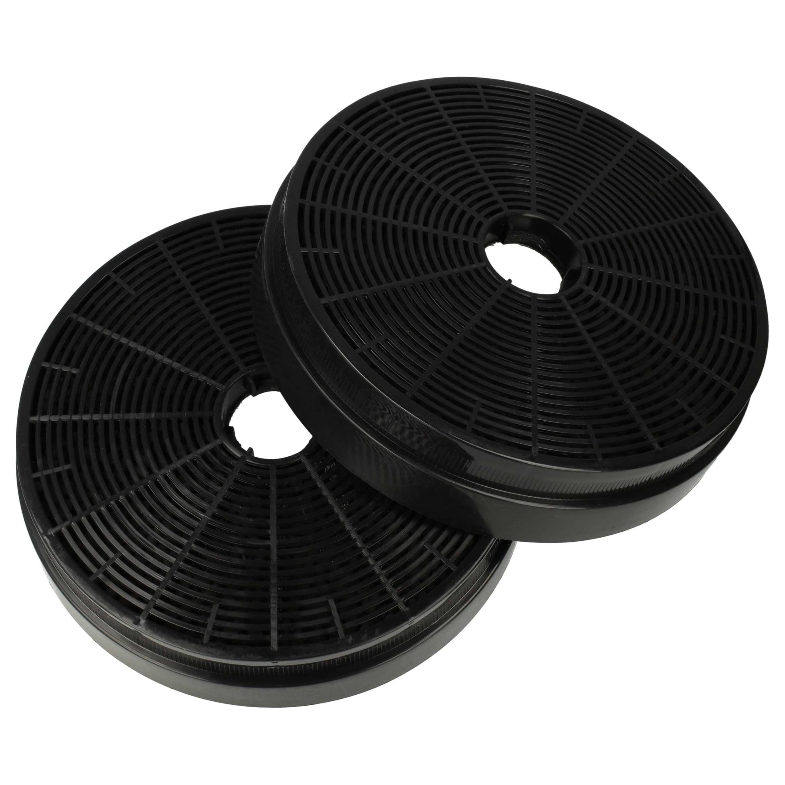 vhbw 2x Activated Carbon Filter Replacement for Klarstein 10030727, CGCH3 for Extractor Hood - 17.5 cm