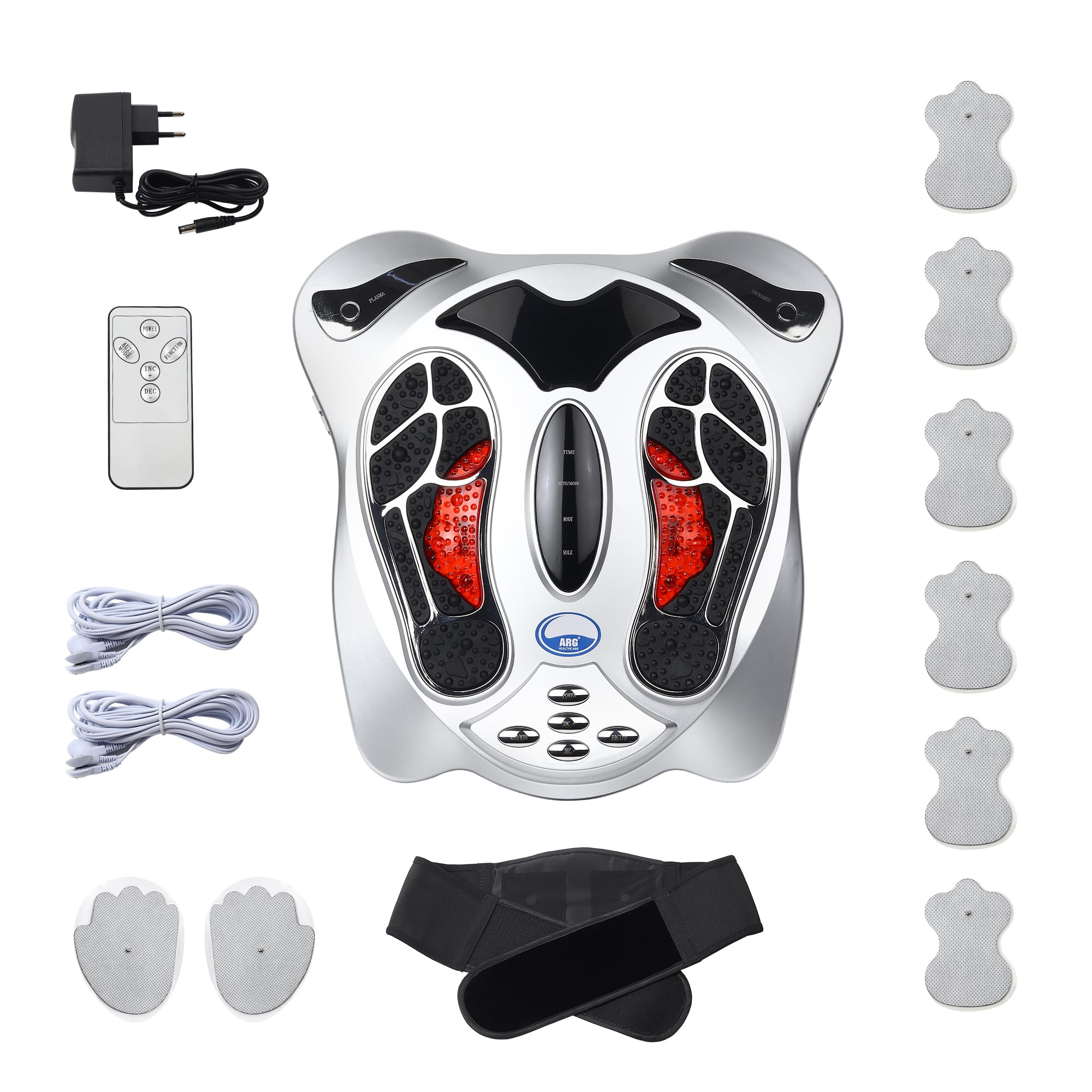 Sponsored Ad - Acupressure Electromagnetic Wave Massager with Infrared Vibration Therapy for Full Body Pain Relief, Blood Circulation, Varicose Veins and Relaxation (Multicolor)
