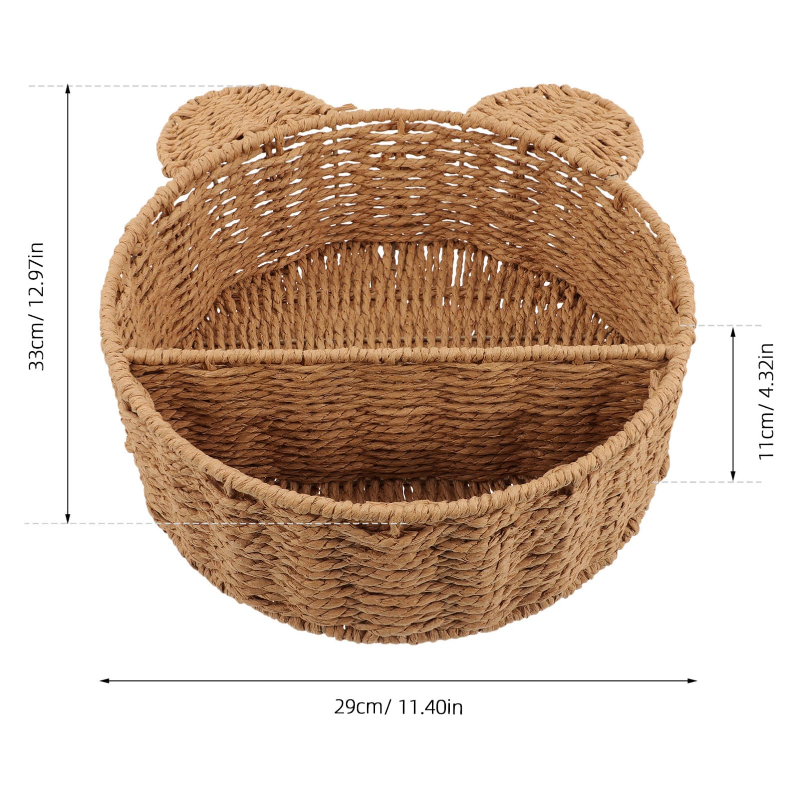 UKCOCO Mensola Organizer Decorativo a Forma di Gatto Intrecciata da in Ferro e Corda di Carta e Portaoggetti per Cucina e Domestico