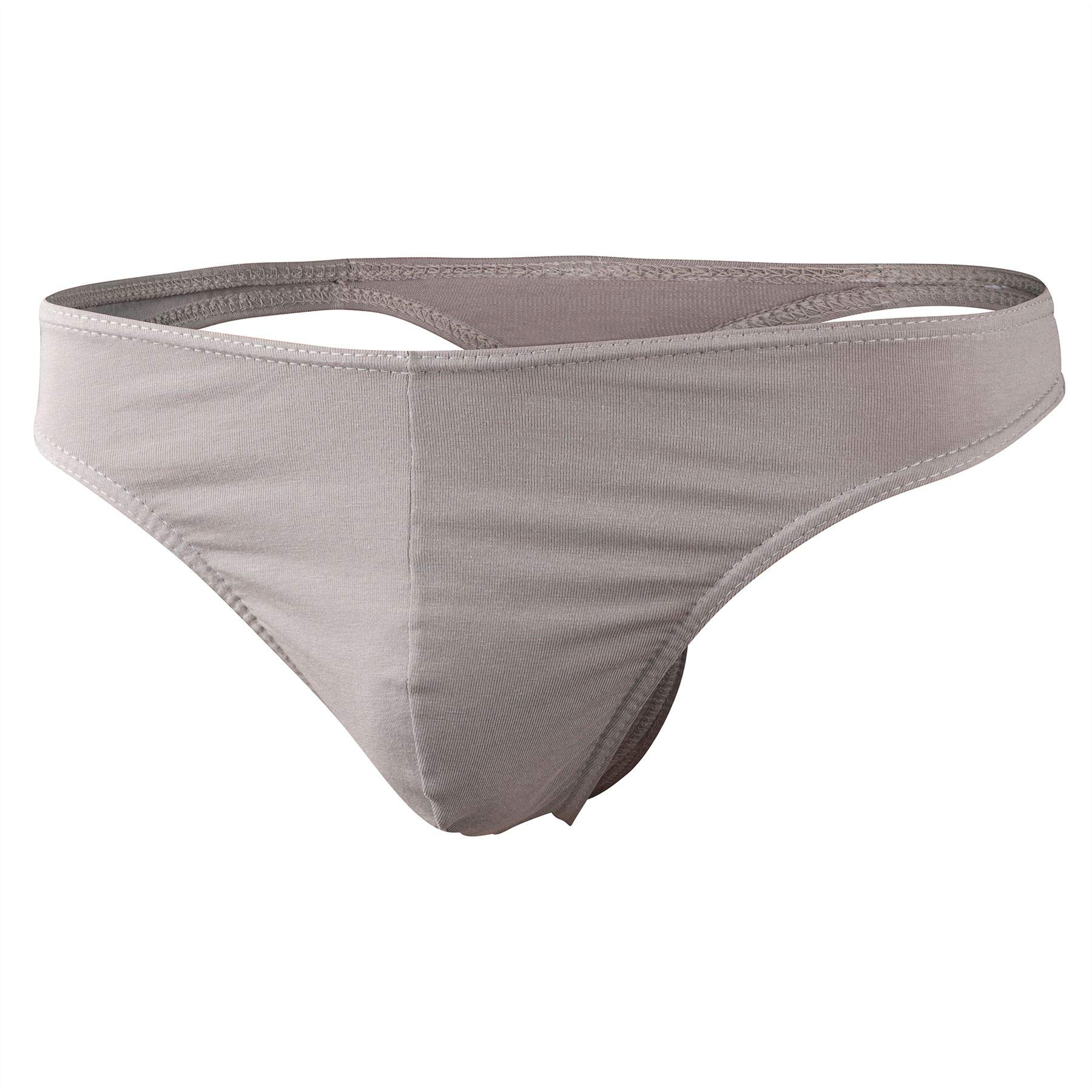 Doreanse Men's Grey 1280 Cotton Modal Thong (Grey/Xl)