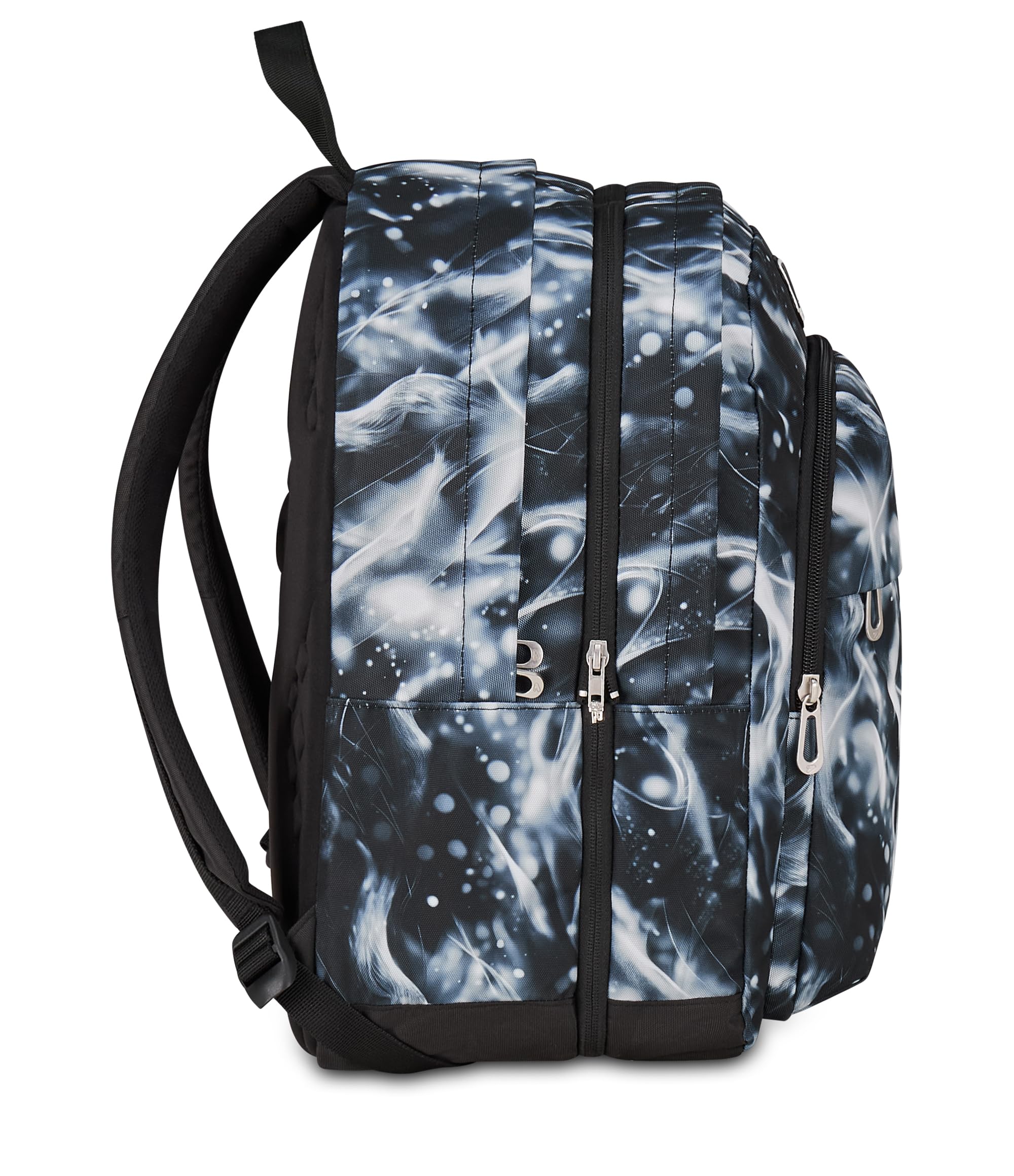 Seven Zaino Scuola The Double Pro XXL Detach, Nero, 34 L, Doppio Scomparto, Cuffie wireless incluse, Zaino Staccabile e reversibile, Tasca porta pc, Tasche multiuso, Scuola media e superiore, Ragazzi