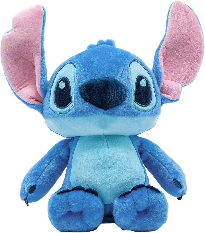 Disney Baby Lilo &amp; Stitch Soft Huggable Stuffed Animal Cute Plush Toy for Toddler Boys and Girls, Gift for Kids, Blue Stitch 15 Inches