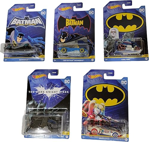 Miniatura 2 de Hot Wheels Batman 2022 Batmobile - Juego completo de 5 vehículos fundidos a presión Mix 3 de HDG89-956C Release