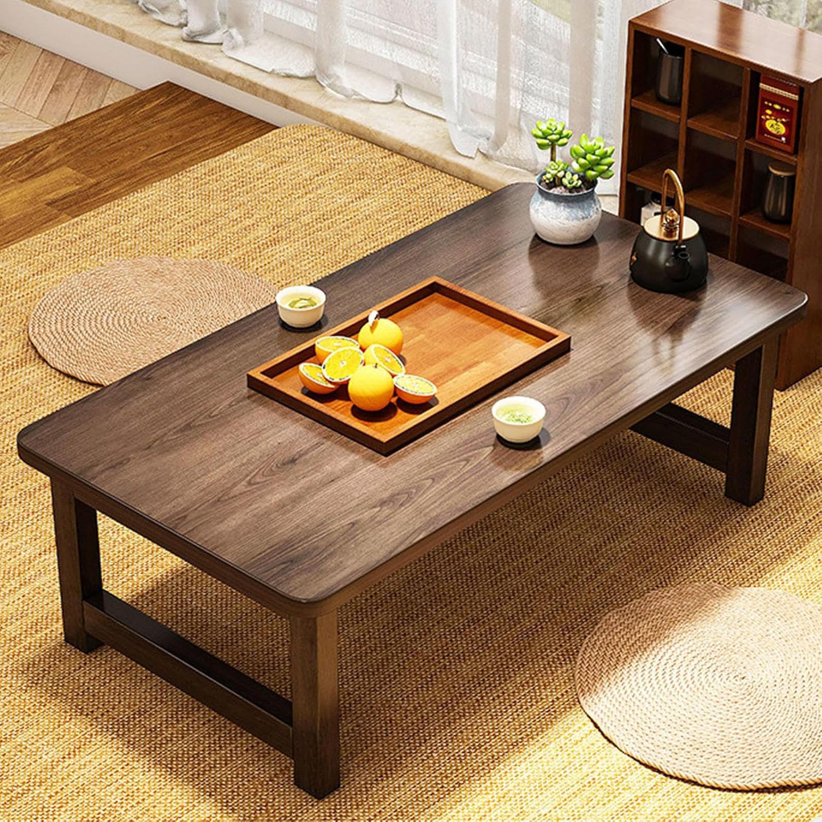 Amazon.com: TXGJWRA Japanese Folding Table Portable Wooden Tea