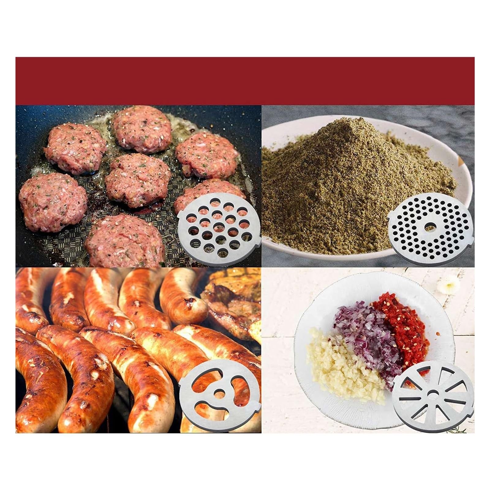 Accessori for tritacarne, compatibili con KitchenAid, impastatrici da banco con Tubo for riempire Salsicce/Accessori for Robot da Cucina
