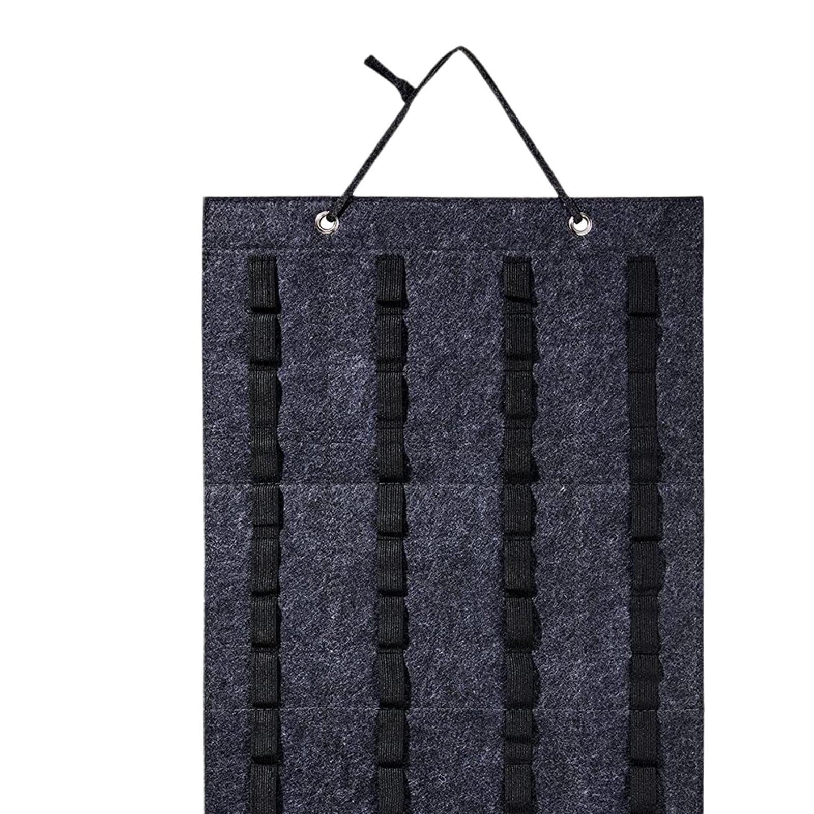 Hanging Storage Organizer for 1/64 Diecast Model Car Felt Display Case Neatly Display Hold up 60 Toy Cars for Bedroom Kids Room Livingroom dark gray - Image 2