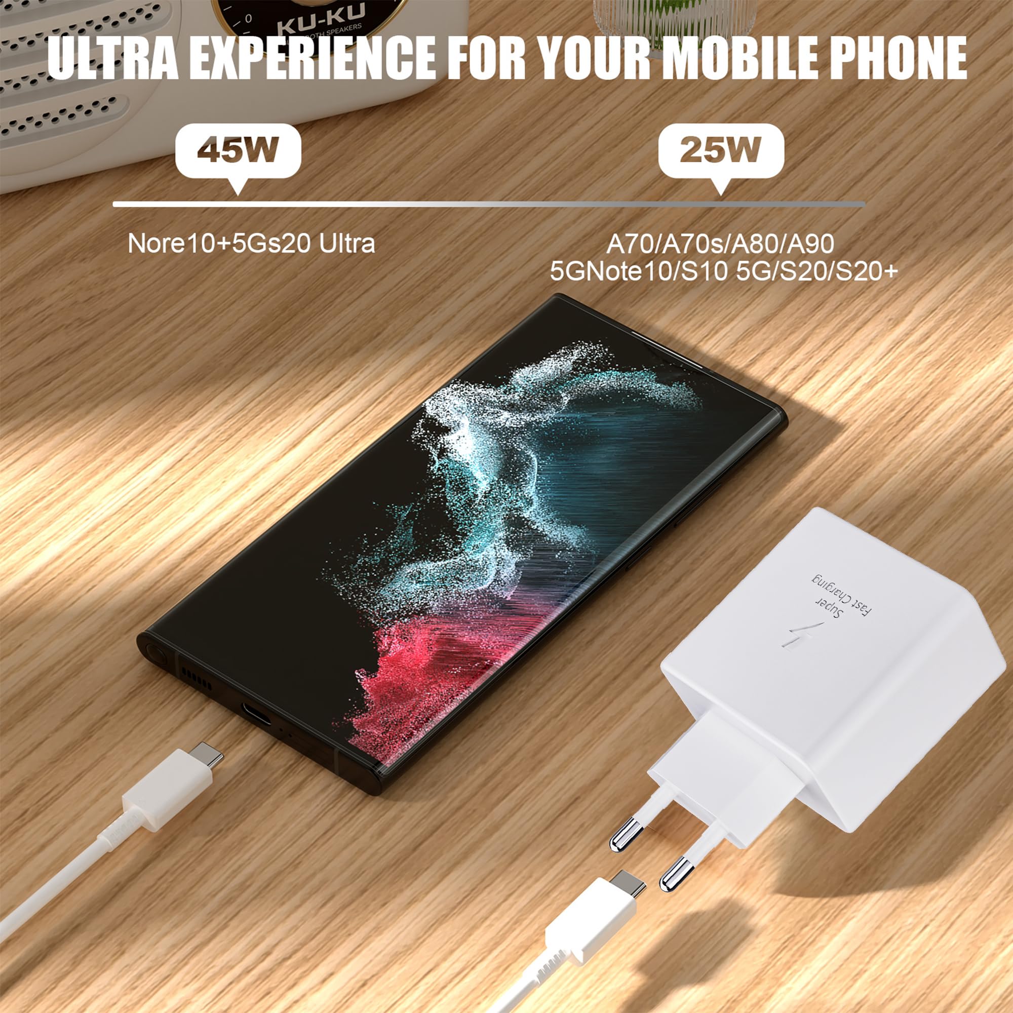 ᐅ • Samsung Galaxy S24 Ultra Super Fast Charger - USB-C - 45W Power ᐅ • Samsung Galaxy S24 Ultra Super Fast Charger - USB-C - 45W Power