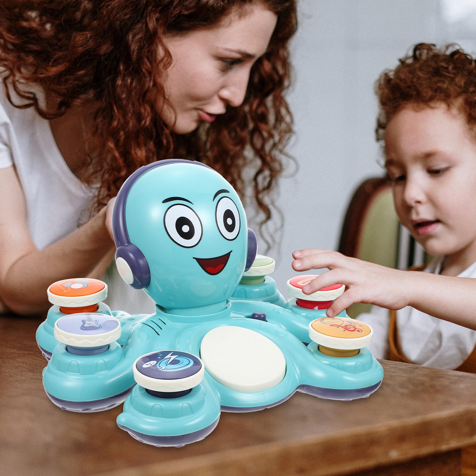 Juguete Eléctrico de Plástico Azul Musical para Niños