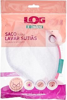 Saco para Lavar Sutiãs, Cor Branca, Linha Log, Ordene