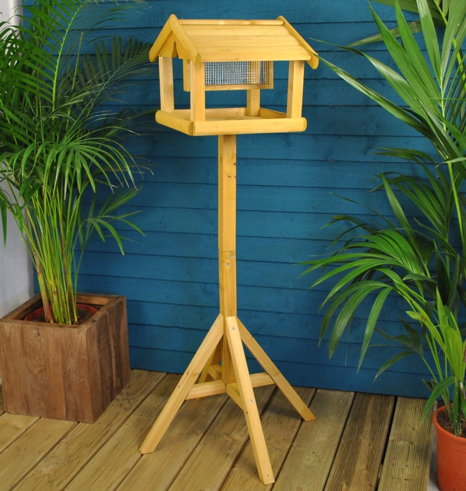 Buy garden mile® Traditional Deluxe Wooden Garden Bird Table Birdhouse