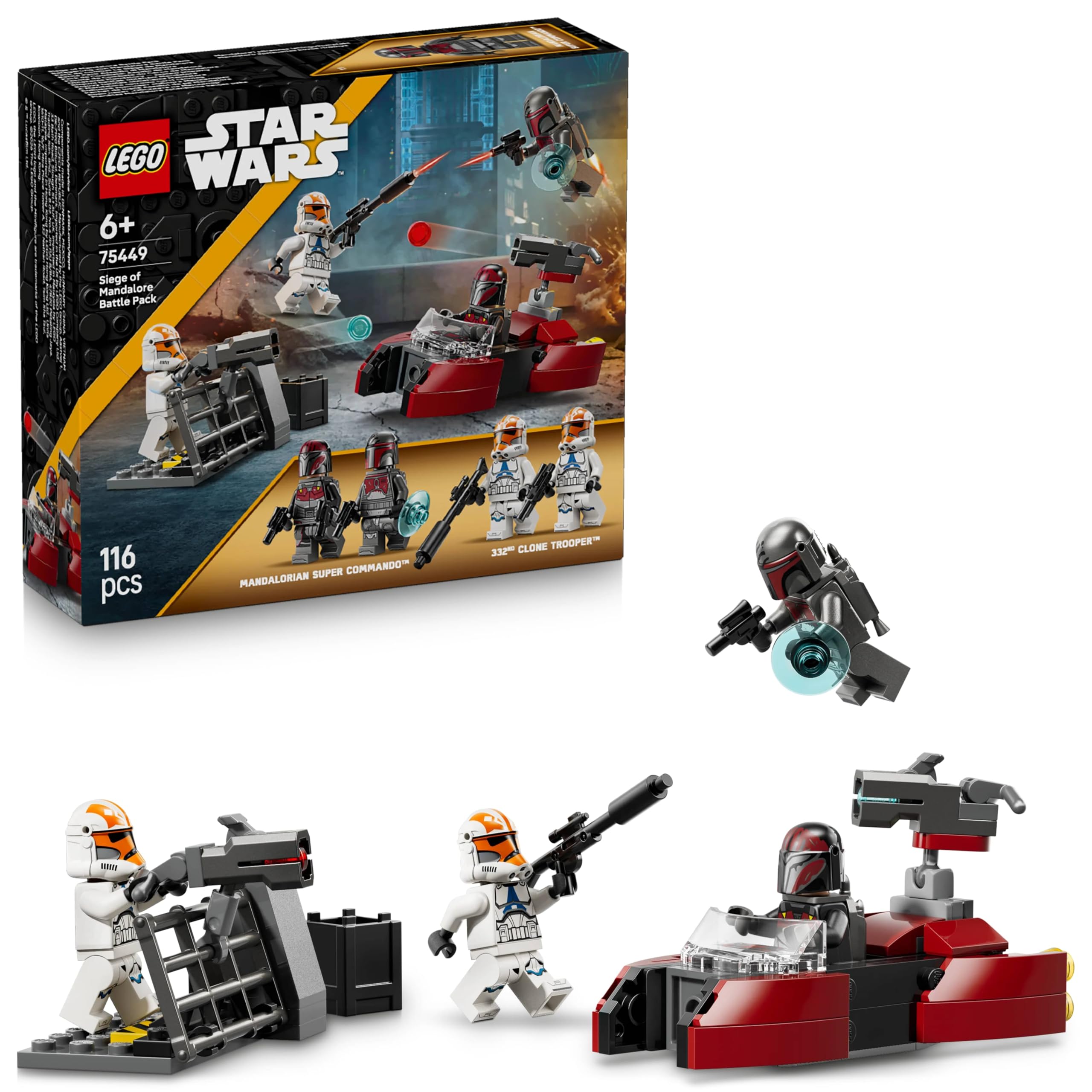 LEGO Star Wars Siege of Mandalore Battle Pack - Toy Building Set with 4 Minifigures - 75449-picture-29