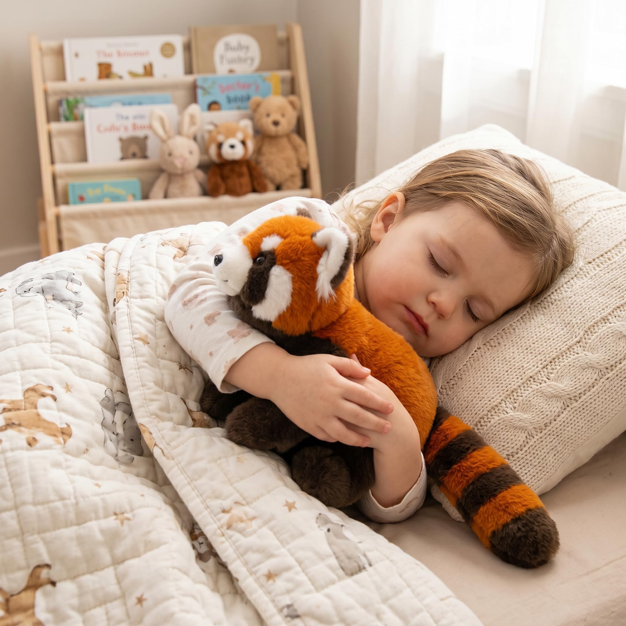 Kaelorae Plush Animals for Kids & Adults - Panda Teddy Bear Stuffed Toys, Hugging Pillow for Sleep Support, Soft Stuffed Animal Plushies Gift for Kids (Red Panda, 65cm) — image 1