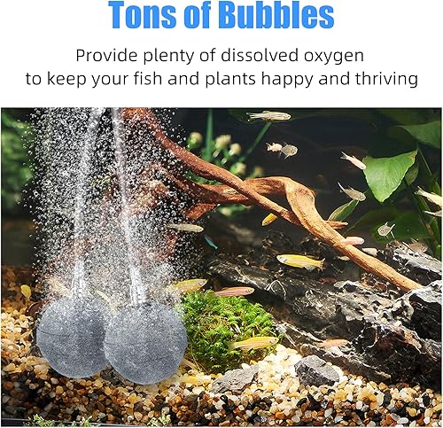 Miniatura 4 de AQUANEAT Pond Air Stone - Difusor de oxígeno aireador de larga duración, accesorios de bomba de aire para acuario, pecera, hidroponía, estanques y