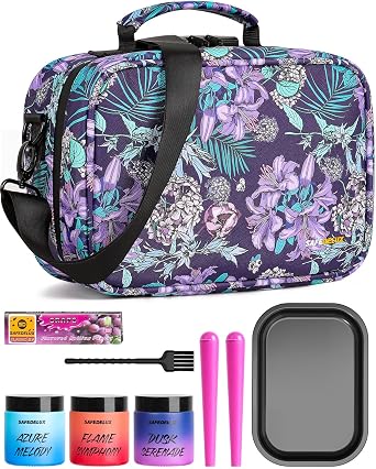 Smell Proof Bag with Combination Lock, Odorless Smell Proof Container with Activated Carbon Fiber, Smell Proof Box Odor Proof Lock Bag