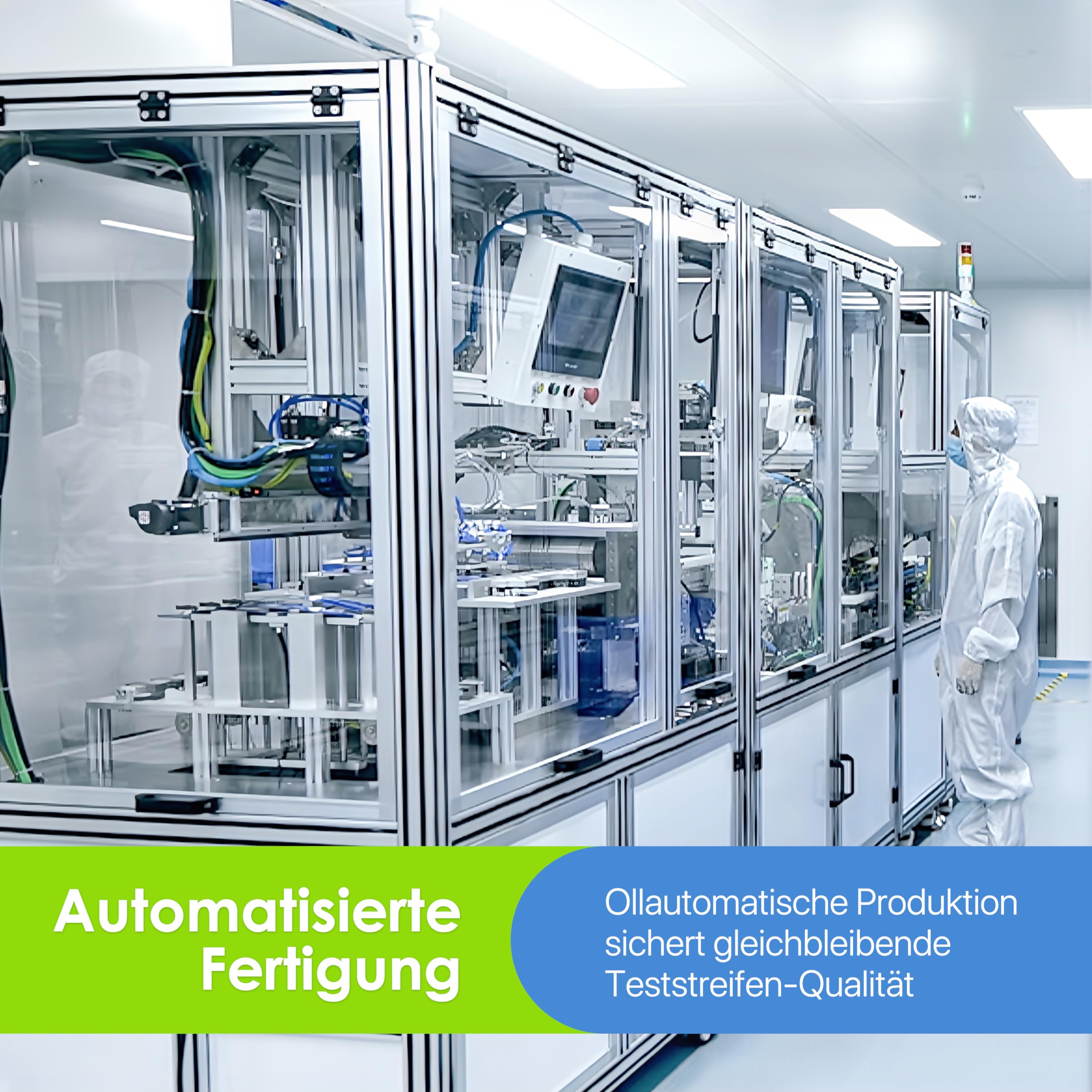 LinkSun Blutzuckerteststreifen, 100 Stück, Kompatibel mit G-425-3, G-425-2V, G-425-1 Blutzuckermessgeräten - Präzise Messung, Ergebnis in 5 Sekunden - 2 Flaschen à 50 Stück (messgerät nicht enthalten)