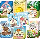 Kalysky 24Pcs Christian Bible Coloring Books for Kids, Mini Religious Jesus Stories Booklet Bulk,DIY Art Drawing Book Activity Supplies for Church Sunday School Classroom Rewards Party Favors