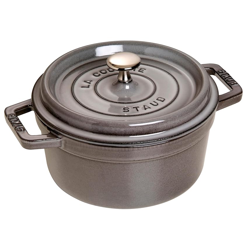 STAUB Casseruola Rotonda, Ghisa, Grigio (Grafite), 20 cm