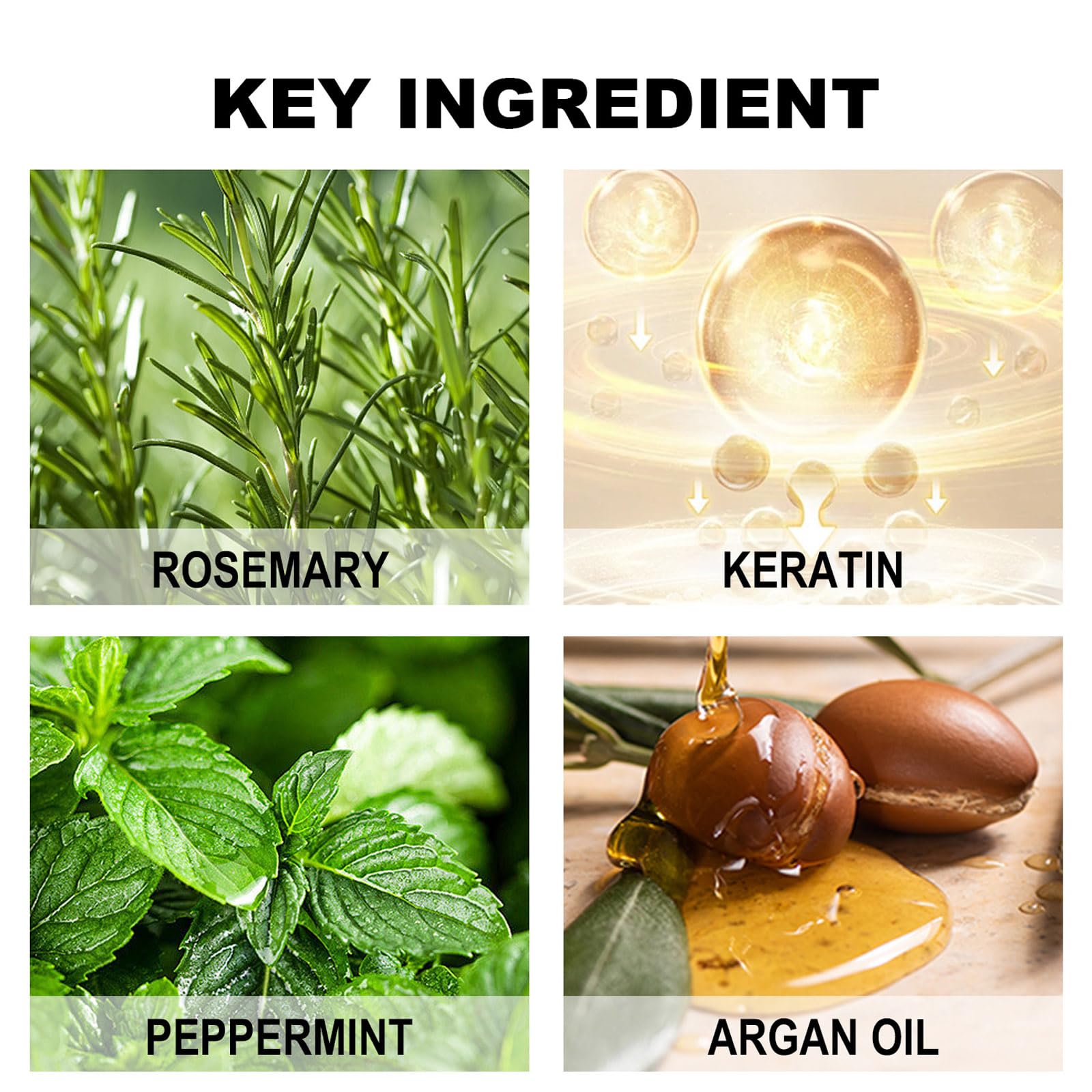 Rosemary Mint Strengthening Shampoo and Conditioner with Hair Oil - Image 3