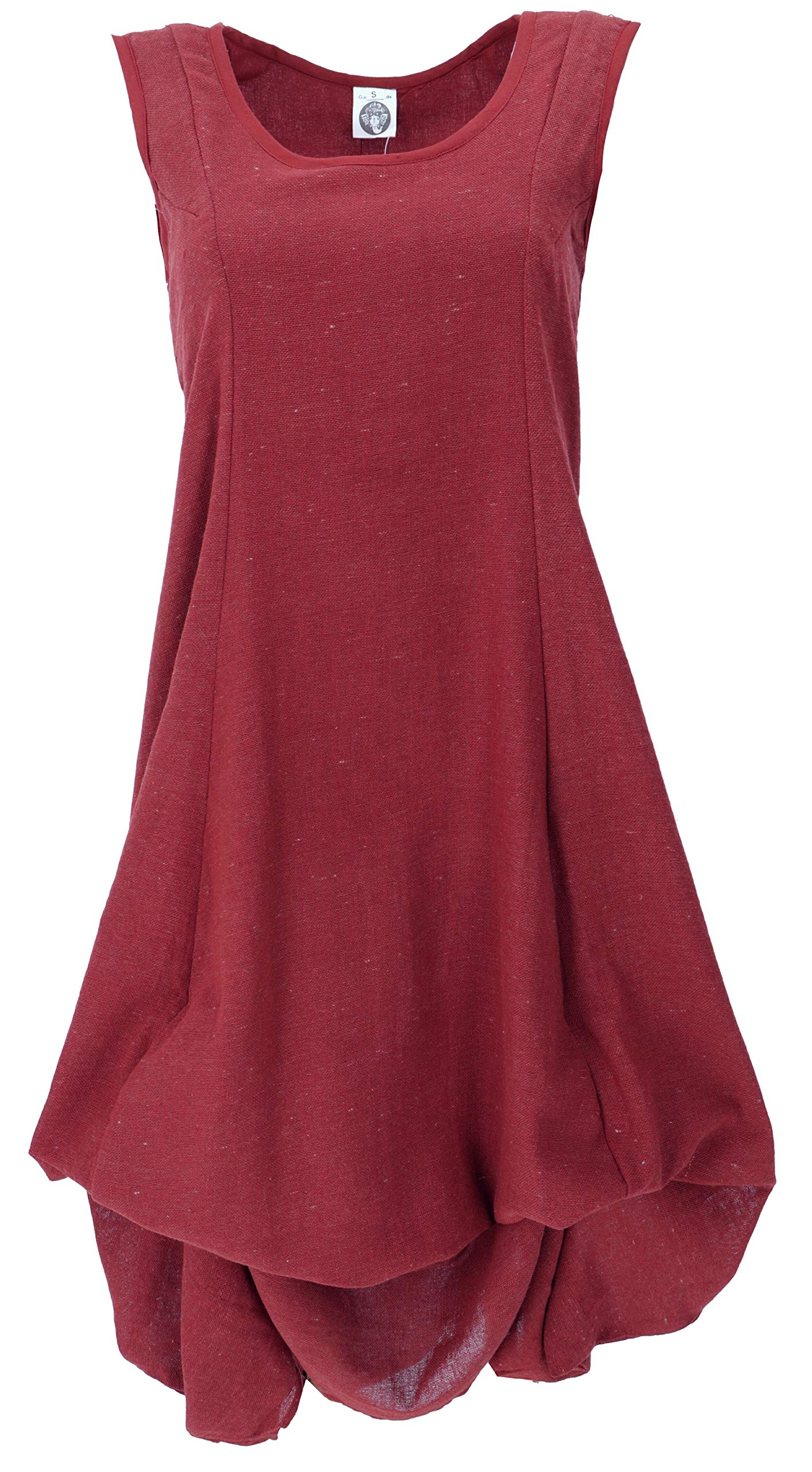 GURU SHOP Vestido largo de verano convertible para mujer, de algodón, largo y medio, ropa alternativa