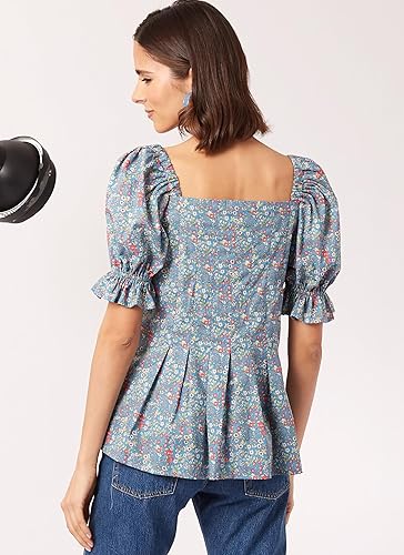 Miniatura 9 de New Look Easy Misses - Kit de patrón de costura con camiseta peplum con mangas, código de diseño N6754, tallas 8-10-12-14-16-18, multicolor