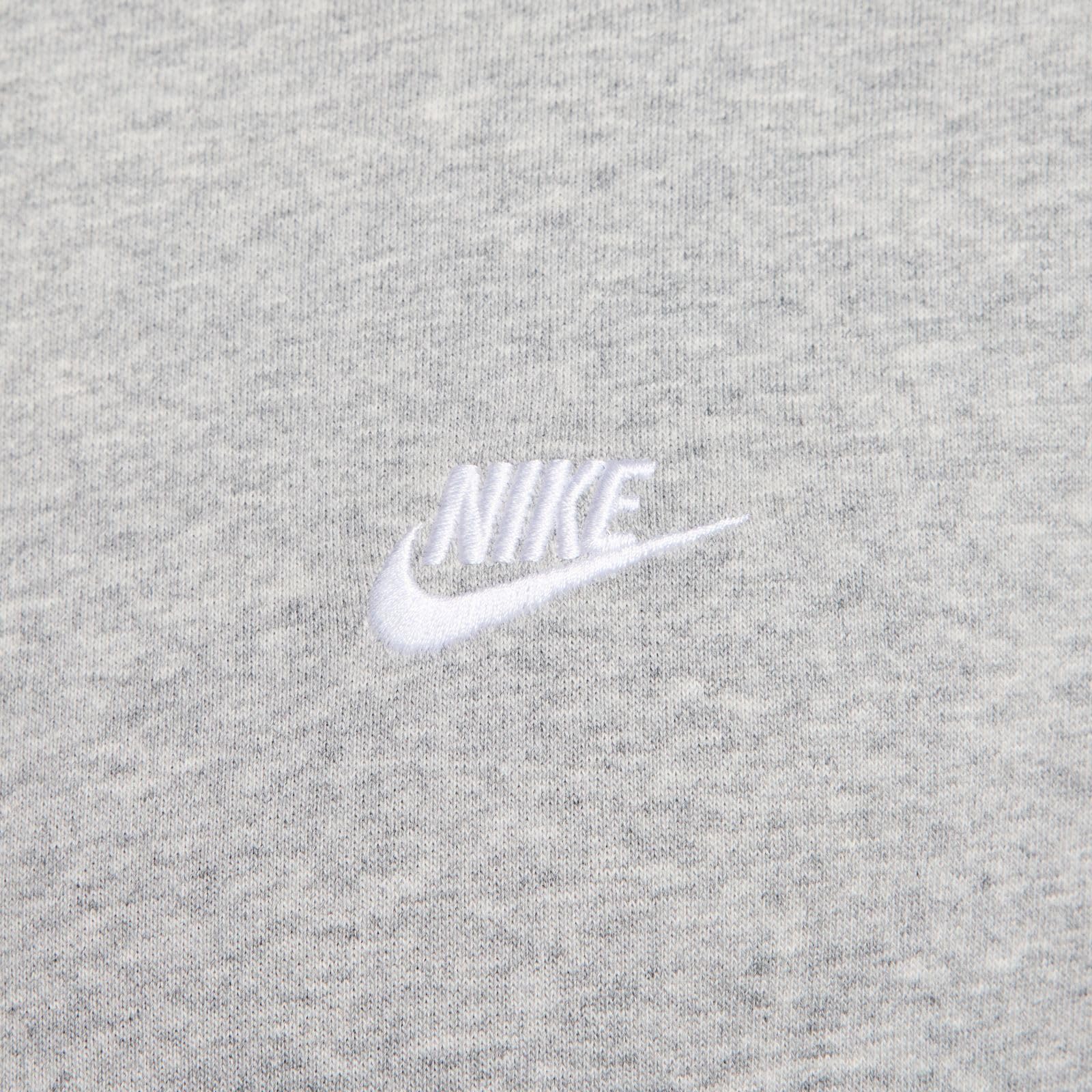Nike Męskie Club Ft Crew Sweter Dk Grey Heather/White XXL