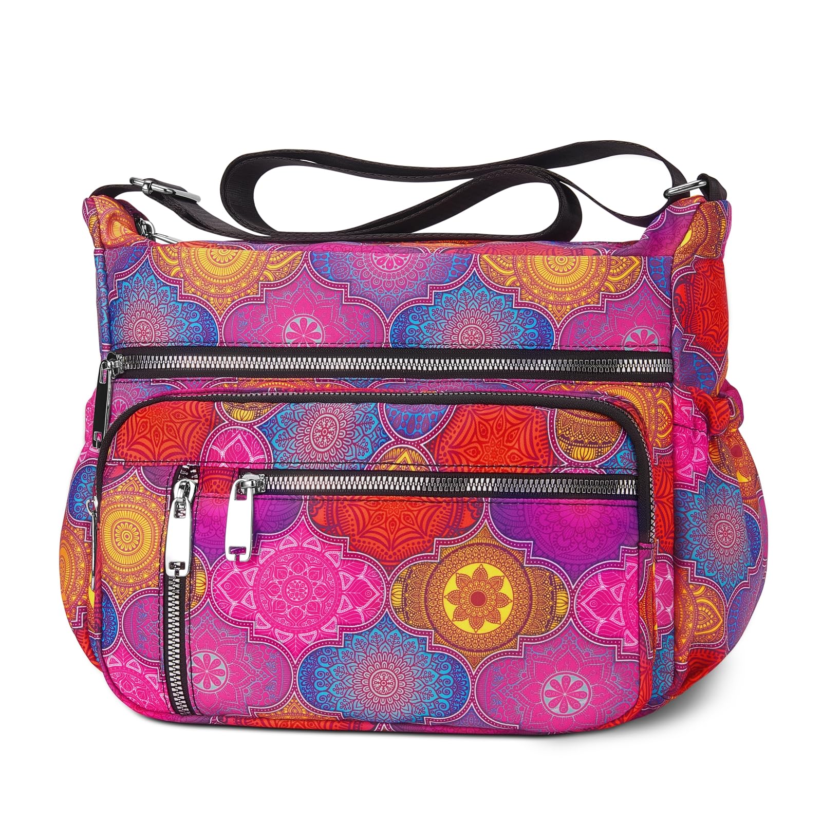 NPBAG Crossbody Bag for Women, Shoulder Purse Handbag Messenger Bag, Trendy Pocketbooks, Waterproof and Multi-Pockets