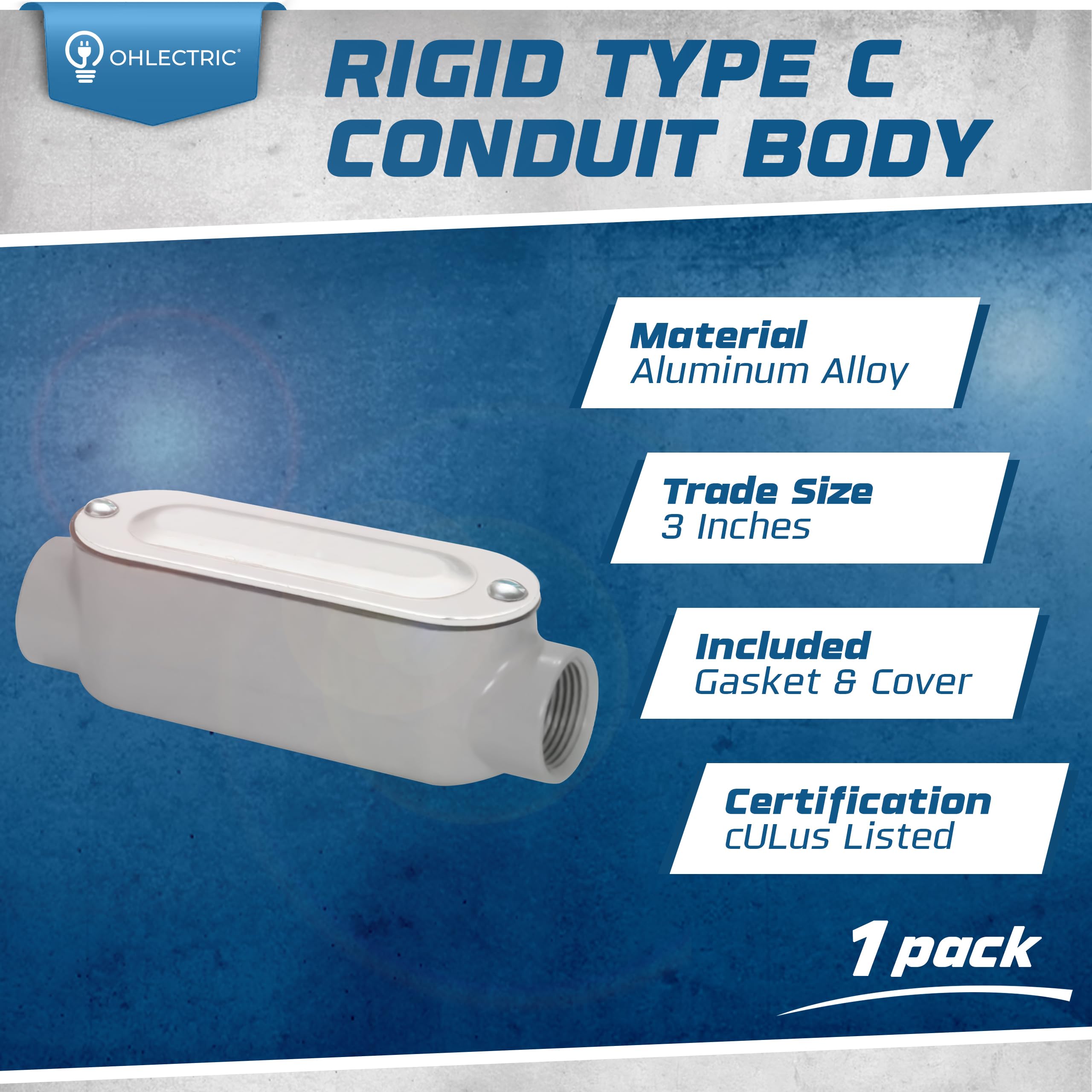 Sigma Electric - 02-55643LR - 1 In. Dia. Die-Cast Aluminum Conduit Body For Rigidimc 1pack P 31027 Sigma Electric - 02-55643LR - 1 In. Dia. Die-Cast Aluminum Conduit Body For Rigidimc 1pack P 31027